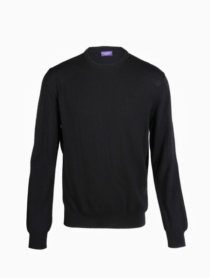 Patrick Hellmann CollectionBlack Pullover Round Neck 100% Woolimage1145
